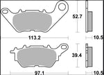 Brembo CC Prime Carbon Ceramic Brake Pads For Yamaha CZD 300 A 2017-2022 Rear
