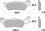 SBS HF Street Ceramic Organic Front Brake Pads For Suzuki GSX-R 125 2017-2024