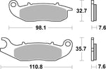 SBS HF Street Ceramic Organic Front Brake Pads For HM Moto CRE 125 RR 2011