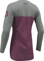 Thor Womens Ridemode Menace Jersey - Grey/Purple