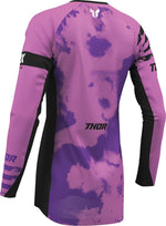 Thor Womens Launchmode Bleach Jersey - Black/Purple/White