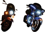 Kuryakyn Tracer LED Turn Signal Conversions For Harley Davidson FLD 1690 2013 Front Amber