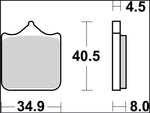 Brembo LA Prime Sintered Brake Pads For Benelli 502 C ABS 2024 Front