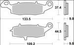 Brembo SP Prime Sintered Brake Pads For Suzuki C 109 R Boulevard 2008-2009 Rear