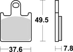 SBS DS Dual Sintered Front Brake Pads For Kawasaki ZX-6 R 600 2007-2016