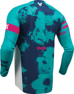 Thor Launchmode Bleach Jersey - Aqua/Blue/Pink/White
