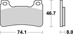 SBS DS Dual Sintered Front Brake Pads For Honda CBR 1000 RR 2004-2008