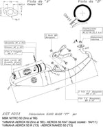 LeoVince Hand Made TT Stainless Steel Full Exhaust System For MBK Nitro 50 1997-1999 - Silver