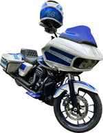 Klock Werks Kolor Flare Sport Windshield For Harley Davidson FLTRK 1868 2020-2024 23 cm (9") - Blue