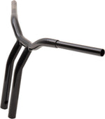 LA Choppers Kage Fighter Welded Bent-Riser Handlebar 35.5 cm (14") - Black