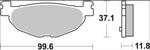 Brembo Carbon Ceramic Prime Line Brake Pads For Yamaha XP 500 T-Max 2004-2011 Rear
