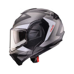 Caberg Trip Lunar Flip Front Motorcycle Helmet - Matt Black/Grey/White/Anthracite