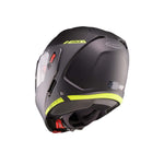 Caberg Horus X Ray Flip Front Motorcycle Helmet - Black/Grey/Yellow Fluro