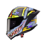 Caberg Roxter Hunter Full Face Motorcycle Helmet - Matt Black/Grey/Yellow Fluo