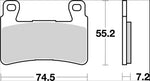 Brembo CC Prime Carbon Ceramic Brake Pads For Honda CB 1100 2014 Front