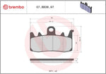 Brembo Prime Sintered Genuine Brake Pads For Husqvarna 701 Supermoto 2021-2024 Front