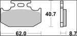 Brembo Carbon Ceramic TT Prime Line Brake Pads For Cannondale C 440 R 2003 Rear