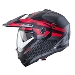 Caberg Tourmax X Sarabe Matt Gun Metal Black Red Flip Up Motorcycle Helmet