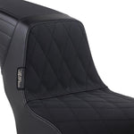 LE Pera Kickflip Seat For Harley Davidson FLDE 1750 ABS 2018-2020 Diamond w/Gripp Tape - Black