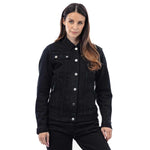 Spada Tura Trucker Ladies Motorcycle Jacket - Solid Black