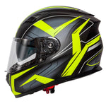 Spada SP17 Ruler Matt Black Yellow Helmet