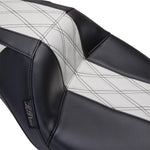 LE Pera Outcast GT Seat For Harley Davidson FLH 1868 ABS 2021 Double Diamond - Black/White