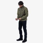 Spada Cafe Air Motorcycle Jacket - Olive Green