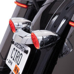 Ciro Fang Signal Light Inserts For Harley Davidson FLD 1690 2012-2013 Rear