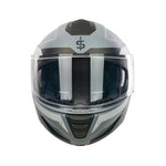 Spada Orion 2 Geo Camo Flip Front Motorcycle Helmet - Matt Grey