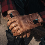 Spada Clutch Leather Motorcycle Gloves - Cognac Brown