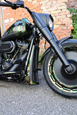 Cult Werk Spoiler Custom For Harley Davidson FLDE 1750 2018-2020 Front - Black