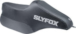 Slyfox 2 Up Race Tall Seat For Harley Davidson FLHR 1584 2008-2011 Carbon Fiber/Silver Logo - Black