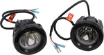 Ciro TAC-10 Light Cannons For Harley Davidson FLH 1868 ABS 2021 Black Clear