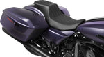 Drag Specialties Performance Predator 2 Up Seat with Extended Reach For Harley Davidson FLHX 1923 ABS 2024-2026 Double Diamond - Black