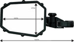 Moose Racing Side View Mirror For John Deere 2030A 1200 2018-2022 - Black