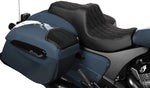 Drag Specialties Predator III Double Diamond Seat For Indian Challenger 108 ABS 2020-2025 - Black/Black