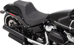 Drag Specialties Predator III Seat For Harley Davidson FXBR 1750 2018-2020 Black Stitching Double Diamond - Black