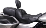 Mustang Deluxe Touring Driver Backrest For Harley Davidson FLHX 1923 2024-2026 - Black