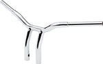 LA Choppers Kage Fighter Welded Bent-Riser Handlebar 25.5 cm (10") - Chrome