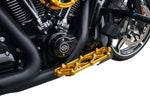 Arlen Ness Diamond Rider Floorboards For Harley Davidson FLD 1690 2012-2013 - Gold