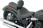 Drag Specialties Backrest Compatible Smooth Solo Seat For Harley Davidson FLS 1690 2012-2016 - Black
