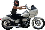 Klock Werks Hugger Fender With Mounting Blocks For Harley Davidson FXLR 1750 2018-2020 482.60 mm (19.00") Front 34.3 cm (13-1/2") - Black