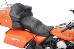 Drag Specialties Backrest Compatible 2 Up Leather Touring Pillow Seat For Harley Davidson FLHR 1340 1997-1998 - Black