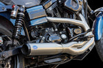 S&S Cycle 2 Into 1 Qualifier Exhaust System For Harley Davidson FXD 1584 2007 - Brushed