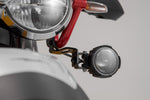 SW Motech EVO High Beam Lights For Moto Guzzi V85 850 TT 2019-2023 - Black