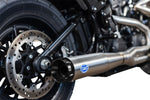 S&S Cycle 2 Into 1 Superstreet Exhaust System For Harley Davidson FLDE 1750 2018-2020 - Stainless Steel
