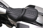 Mustang Wide Deluxe Touring Passenger Seat For Harley Davidson FLHX 1923 2024-2026 - Black/Grey