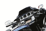Kuryakyn Tri-Line Gauge Trim For Harley Davidson FLHT 1750 2019 - Chrome