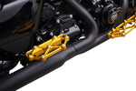 Arlen Ness Diamond Passenger Floorboards For Harley Davidson FLD 1690 2012-2013 - Gold