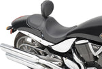 Drag Specialties Predator Seat For Victory Hammer 100 2005-2010 Carbon Fibre Stitched - Black